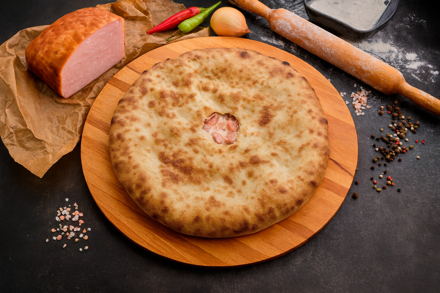 с ветчиной и сыром