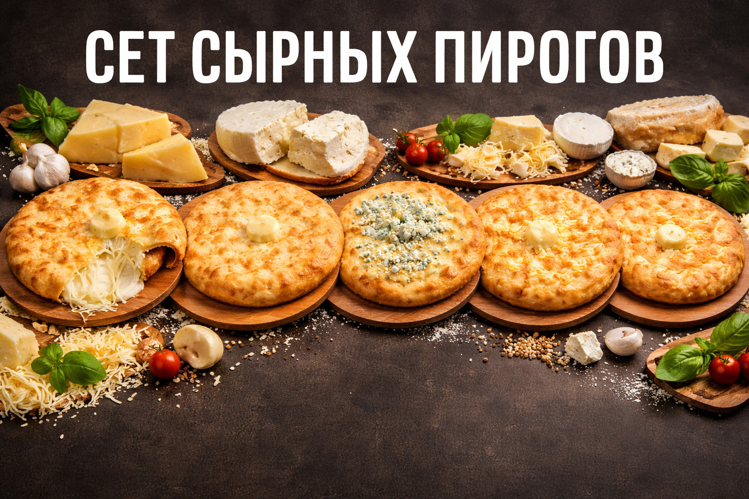 3 сырных пирога по выгодной цене
